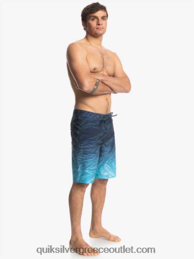 surfsilk Χαβάη homegrown ξεθωριασμένα 20 boardshorts Quiksilver άνδρες 66LP841609 διακριτικά μπλε