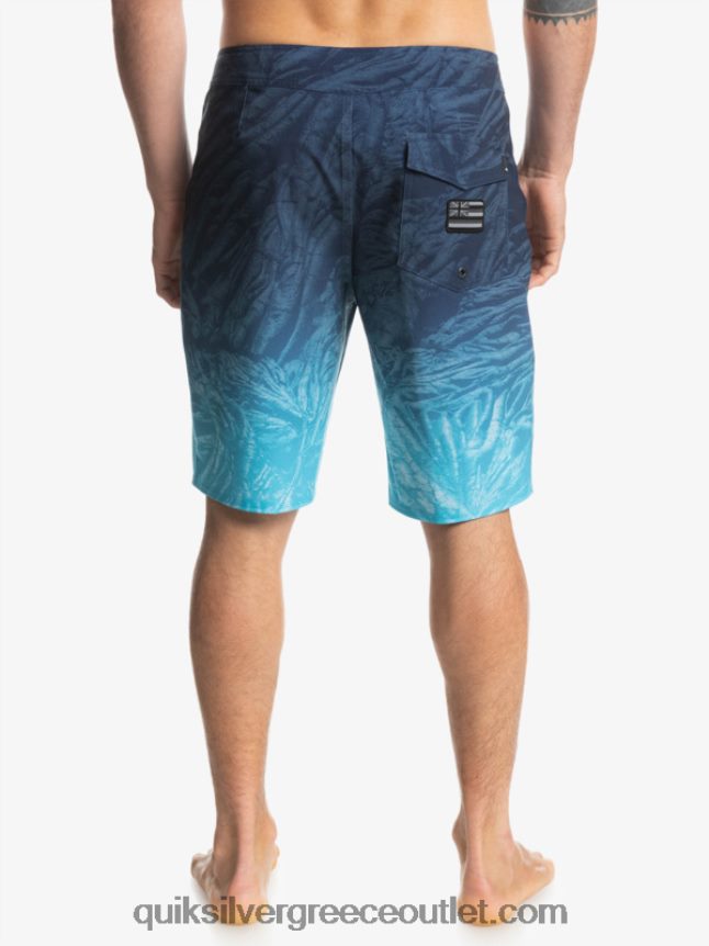 surfsilk Χαβάη homegrown ξεθωριασμένα 20 boardshorts Quiksilver άνδρες 66LP841609 διακριτικά μπλε