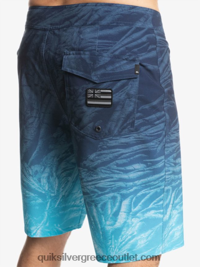 surfsilk Χαβάη homegrown ξεθωριασμένα 20 boardshorts Quiksilver άνδρες 66LP841609 διακριτικά μπλε