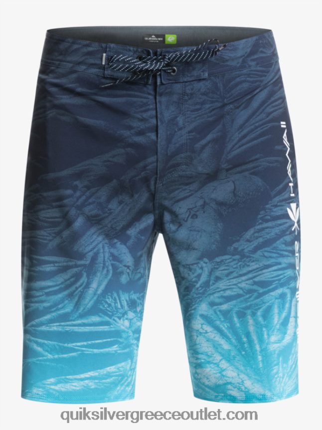 surfsilk Χαβάη homegrown ξεθωριασμένα 20 boardshorts Quiksilver άνδρες 66LP841609 διακριτικά μπλε