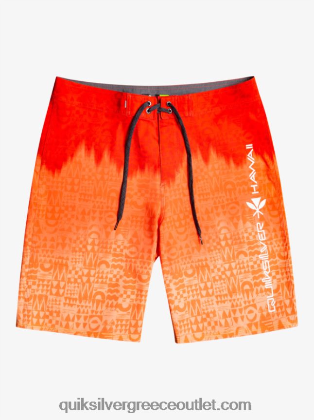 surfsilk Χαβάη homegrown ξεθωριασμένα 20 boardshorts Quiksilver άνδρες 66LP841610 κόκκινο υψηλού κινδύνου