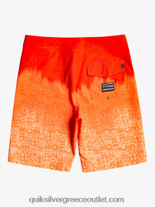 surfsilk Χαβάη homegrown ξεθωριασμένα 20 boardshorts Quiksilver άνδρες 66LP841610 κόκκινο υψηλού κινδύνου
