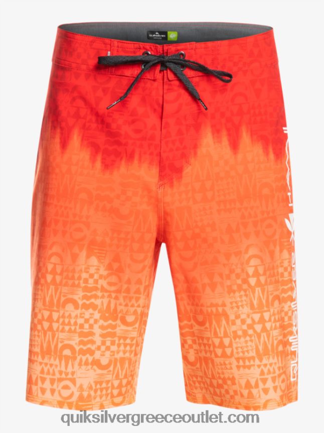 surfsilk Χαβάη homegrown ξεθωριασμένα 20 boardshorts Quiksilver άνδρες 66LP841610 κόκκινο υψηλού κινδύνου