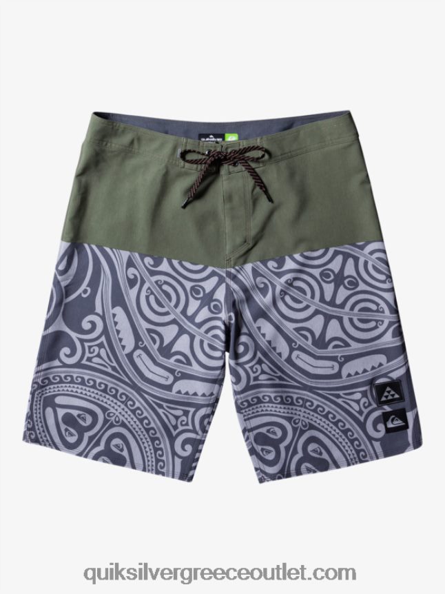 surfsilk inked 21 boardshorts Quiksilver άνδρες 66LP84561 θυμάρι