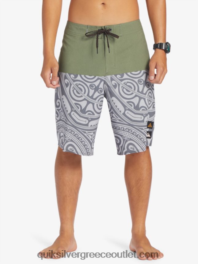 surfsilk inked 21 boardshorts Quiksilver άνδρες 66LP84561 θυμάρι