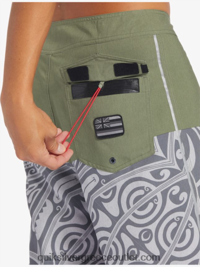 surfsilk inked 21 boardshorts Quiksilver άνδρες 66LP84561 θυμάρι