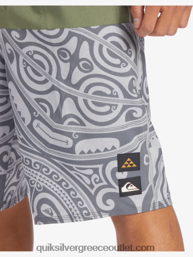surfsilk inked 21 boardshorts Quiksilver άνδρες 66LP84561 θυμάρι
