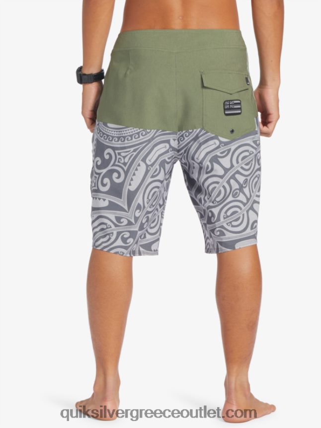 surfsilk inked 21 boardshorts Quiksilver άνδρες 66LP84561 θυμάρι