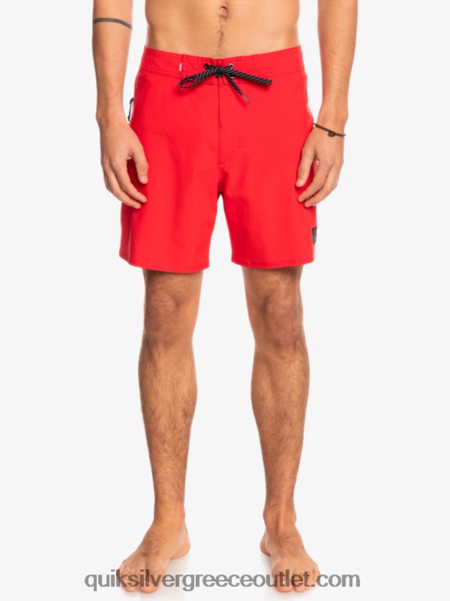 surfsilk kaimana 16 boardshort Quiksilver άνδρες 66LP84337 κόκκινο υψηλού κινδύνου
