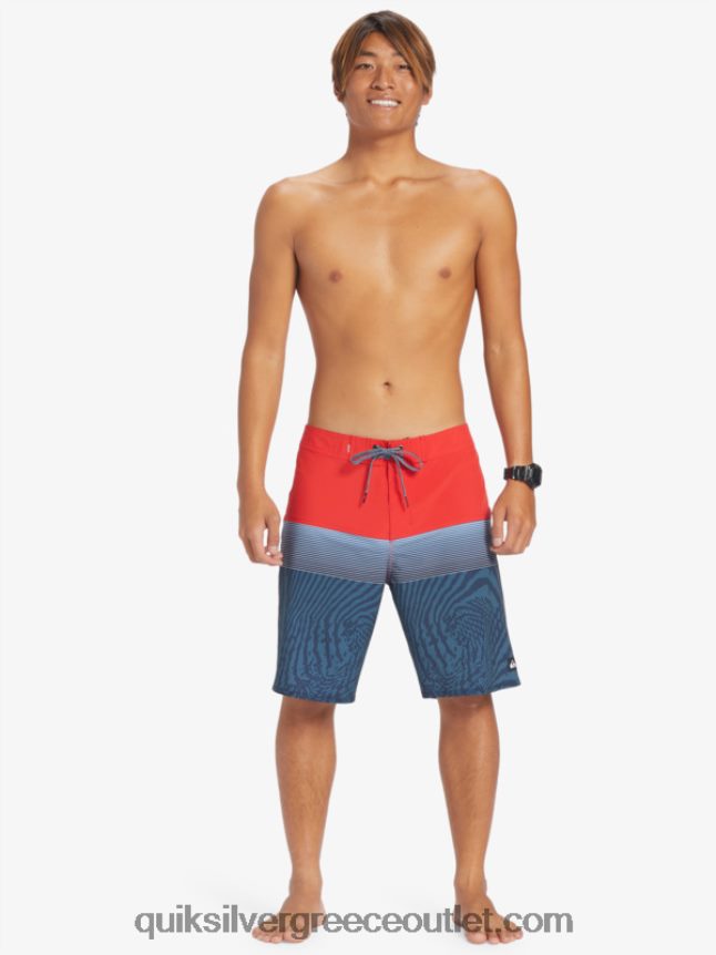 surfsilk panel 20 boardshorts Quiksilver άνδρες 66LP84132 κόκκινο υψηλού κινδύνου