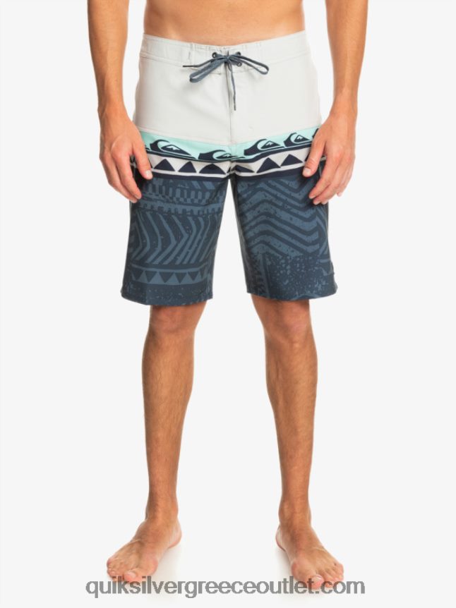 surfsilk panel 20 boardshorts Quiksilver άνδρες 66LP84135 γκρι βιολετί