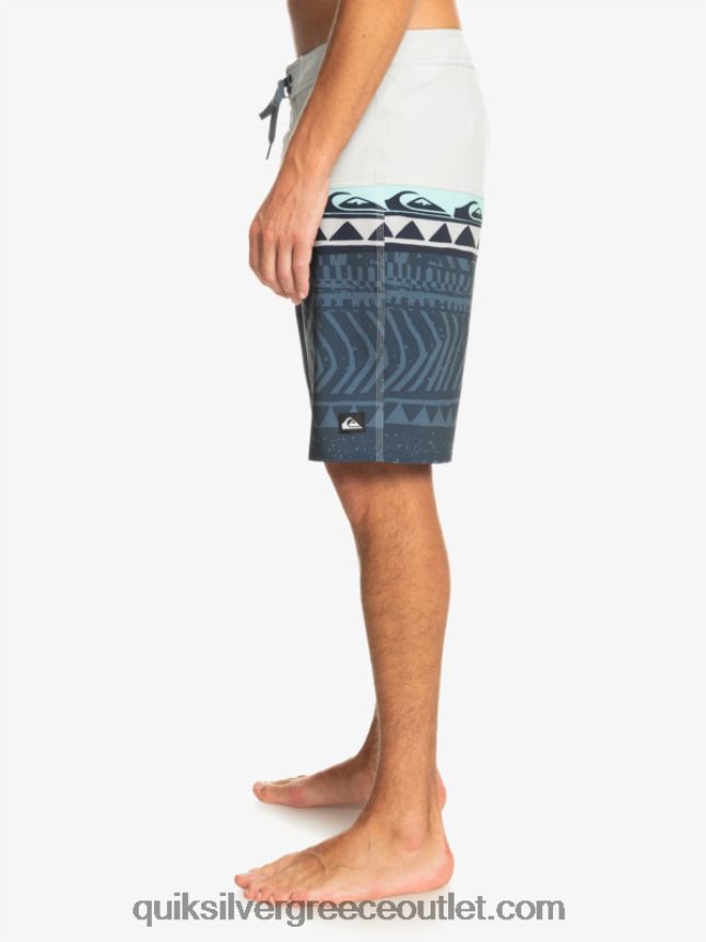 surfsilk panel 20 boardshorts Quiksilver άνδρες 66LP84135 γκρι βιολετί