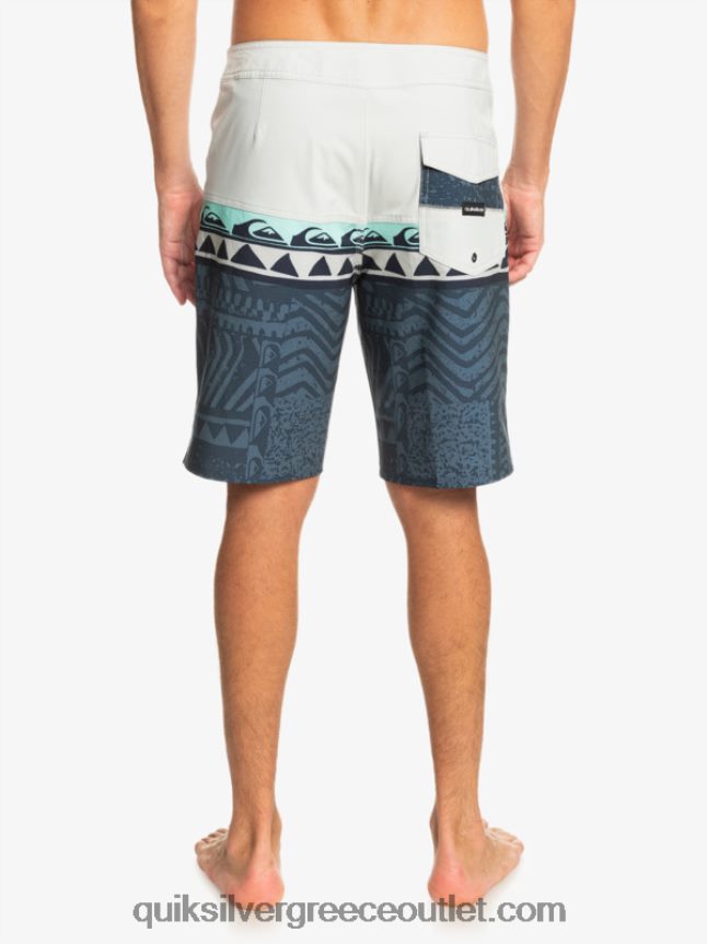 surfsilk panel 20 boardshorts Quiksilver άνδρες 66LP84135 γκρι βιολετί