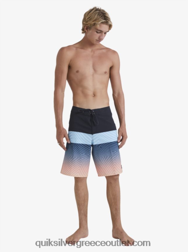 surfsilk panel 20 boardshorts Quiksilver άνδρες 66LP84136 ασφαλτικό σκυρόδερμα
