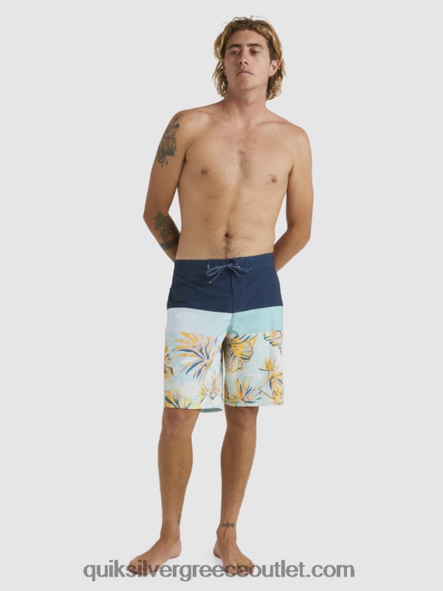 surfsilk panel 20 boardshorts Quiksilver άνδρες 66LP841450 διακριτικά μπλε