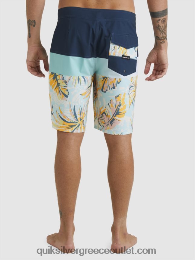 surfsilk panel 20 boardshorts Quiksilver άνδρες 66LP841450 διακριτικά μπλε
