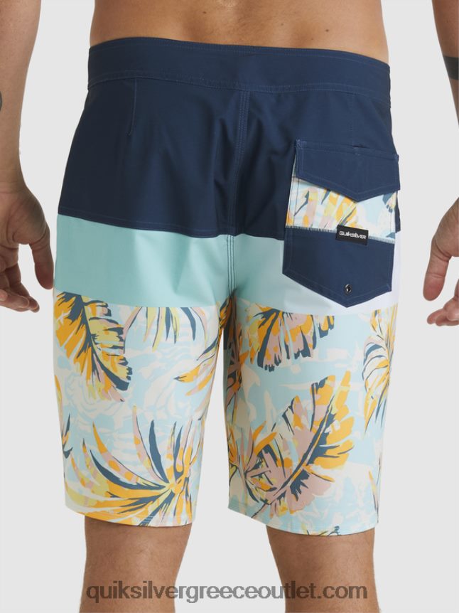 surfsilk panel 20 boardshorts Quiksilver άνδρες 66LP841450 διακριτικά μπλε