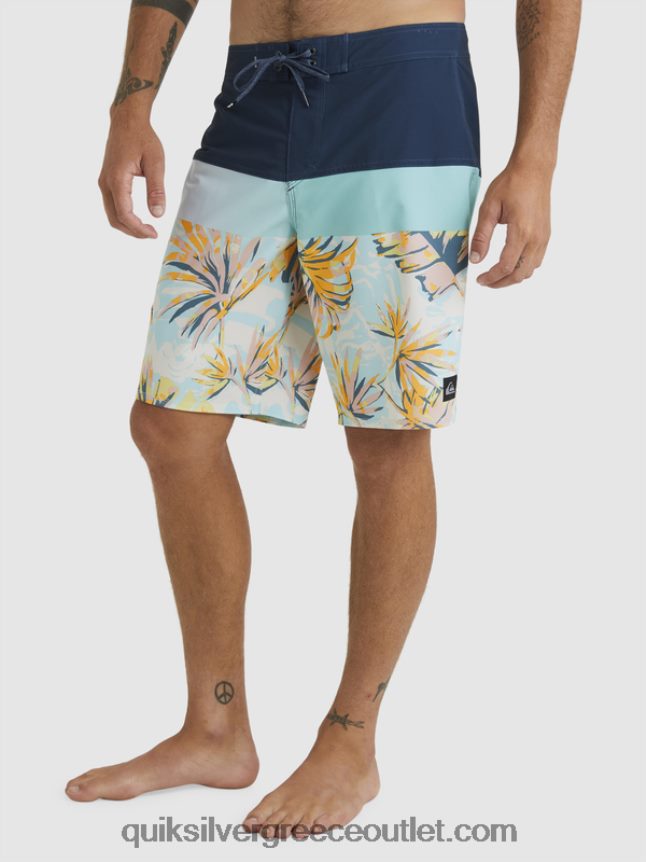 surfsilk panel 20 boardshorts Quiksilver άνδρες 66LP841450 διακριτικά μπλε