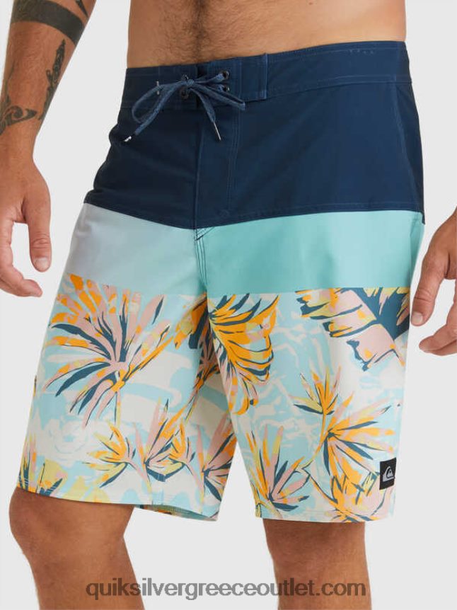 surfsilk panel 20 boardshorts Quiksilver άνδρες 66LP841450 διακριτικά μπλε