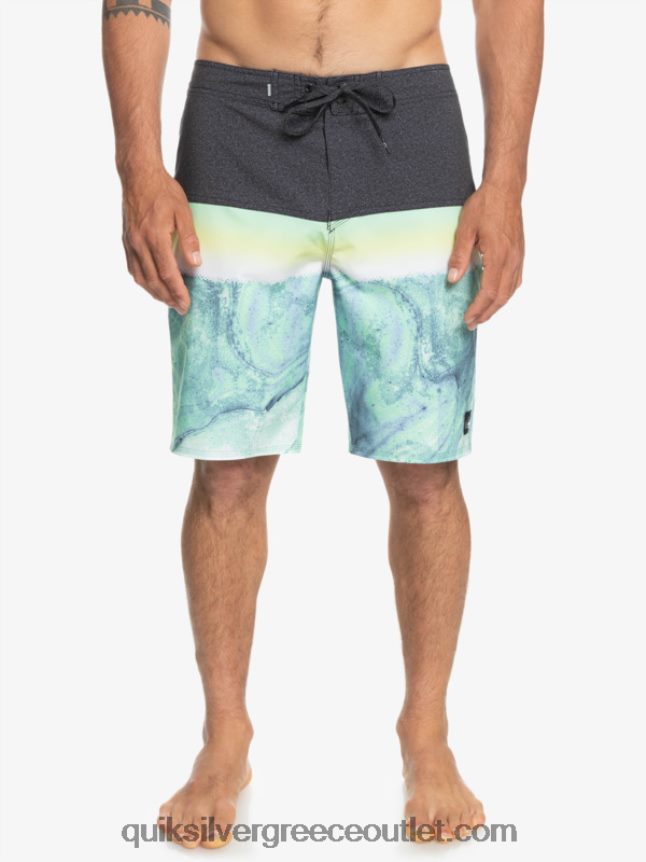surfsilk panel 20 boardshorts Quiksilver άνδρες 66LP841451 πράσινη τέφρα