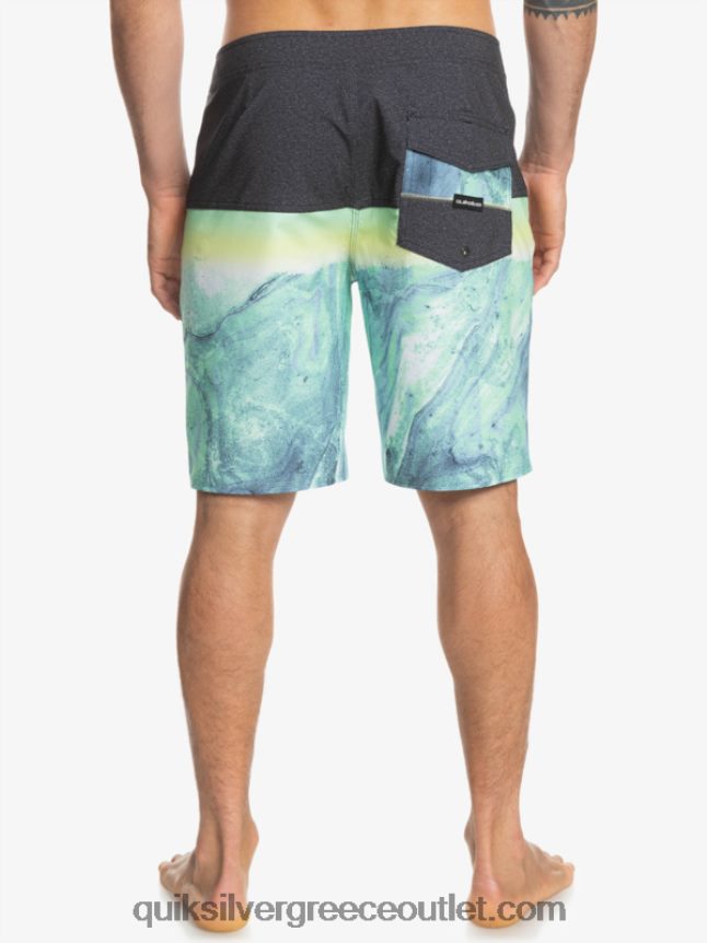 surfsilk panel 20 boardshorts Quiksilver άνδρες 66LP841451 πράσινη τέφρα