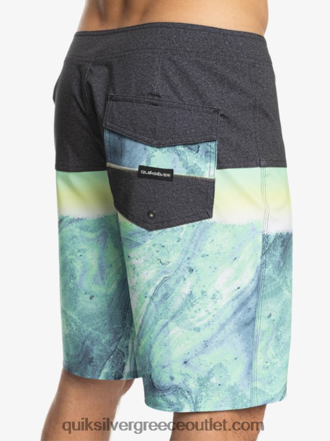 surfsilk panel 20 boardshorts Quiksilver άνδρες 66LP841451 πράσινη τέφρα
