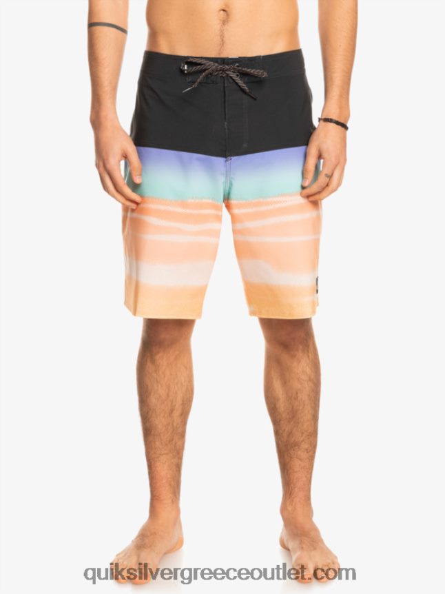 surfsilk panel 20 boardshorts Quiksilver άνδρες 66LP841452 πεπονάκι