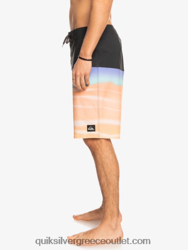 surfsilk panel 20 boardshorts Quiksilver άνδρες 66LP841452 πεπονάκι