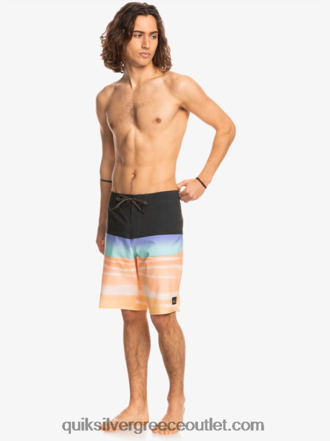 surfsilk panel 20 boardshorts Quiksilver άνδρες 66LP841452 πεπονάκι