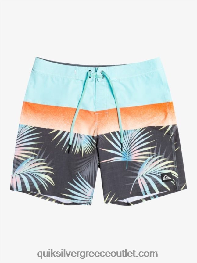 surfsilk panel 20 boardshorts Quiksilver άνδρες 66LP841453 ασφαλτικό σκυρόδερμα