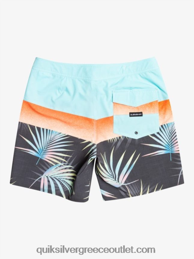 surfsilk panel 20 boardshorts Quiksilver άνδρες 66LP841453 ασφαλτικό σκυρόδερμα