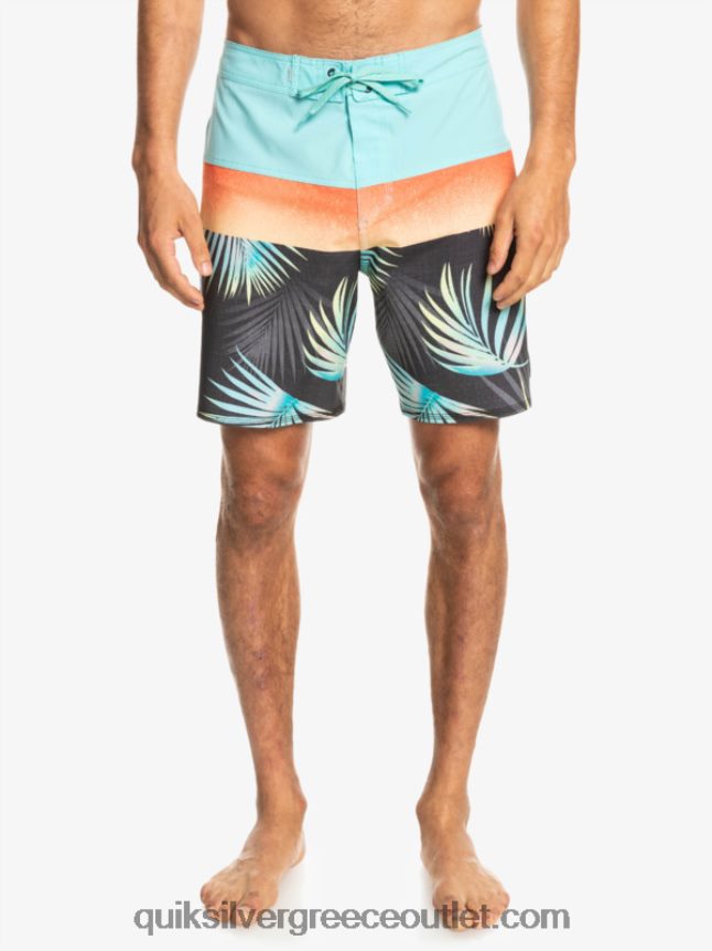 surfsilk panel 20 boardshorts Quiksilver άνδρες 66LP841453 ασφαλτικό σκυρόδερμα