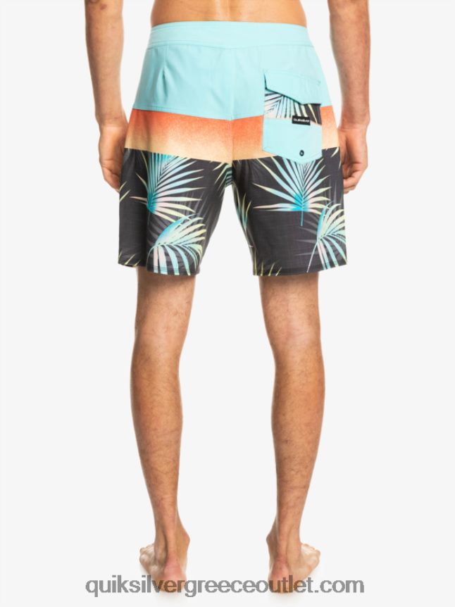 surfsilk panel 20 boardshorts Quiksilver άνδρες 66LP841453 ασφαλτικό σκυρόδερμα