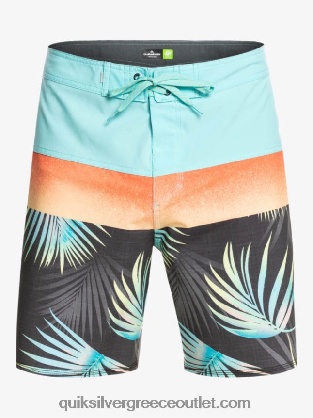 surfsilk panel 20 boardshorts Quiksilver άνδρες 66LP841453 ασφαλτικό σκυρόδερμα