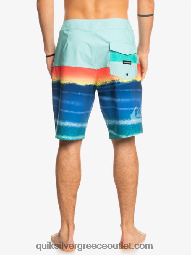 surfsilk panel 20 boardshorts Quiksilver άνδρες 66LP841455 πράσινο της πισίνας