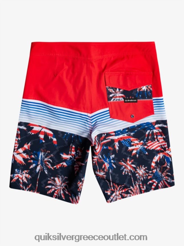 surfsilk panel 20 boardshorts Quiksilver άνδρες 66LP841459 κόκκινο υψηλού κινδύνου