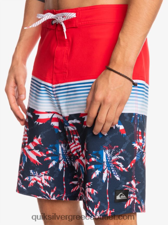 surfsilk panel 20 boardshorts Quiksilver άνδρες 66LP841459 κόκκινο υψηλού κινδύνου