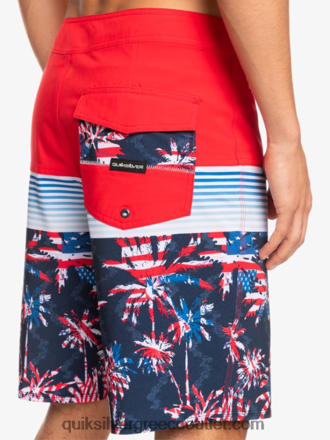 surfsilk panel 20 boardshorts Quiksilver άνδρες 66LP841459 κόκκινο υψηλού κινδύνου