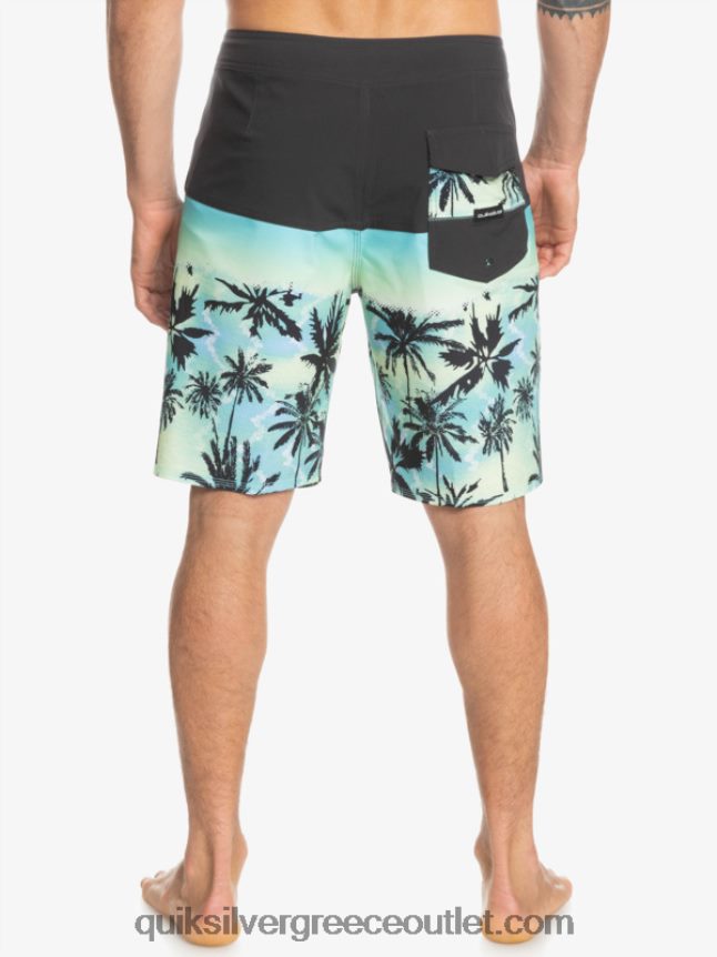 surfsilk panel 20 boardshorts Quiksilver άνδρες 66LP841461 ασφαλτικό σκυρόδερμα
