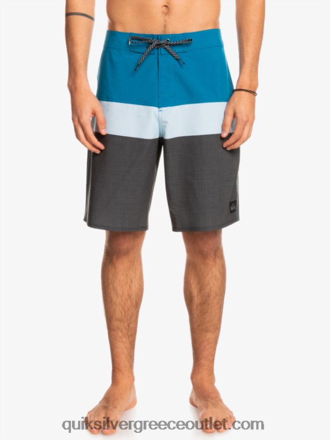 surfsilk panel 20 boardshorts Quiksilver άνδρες 66LP841462 μπλε γκρι