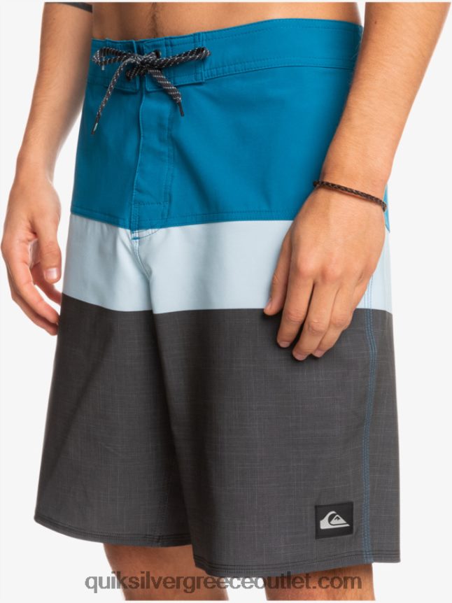 surfsilk panel 20 boardshorts Quiksilver άνδρες 66LP841462 μπλε γκρι