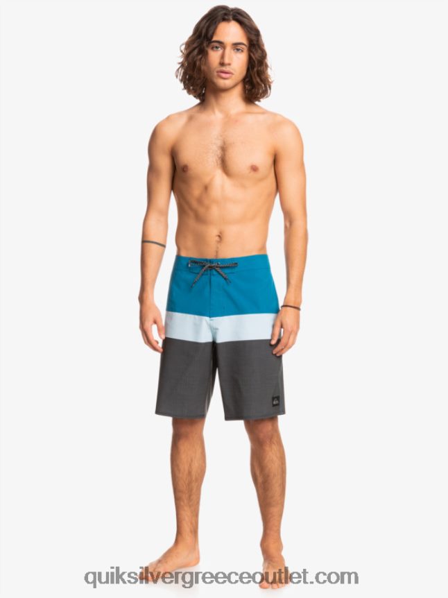 surfsilk panel 20 boardshorts Quiksilver άνδρες 66LP841462 μπλε γκρι