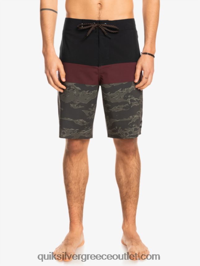 surfsilk panel 20 boardshorts Quiksilver άνδρες 66LP841785 μαύρος