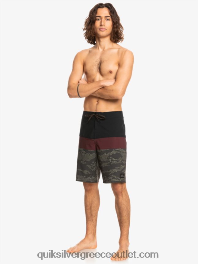 surfsilk panel 20 boardshorts Quiksilver άνδρες 66LP841785 μαύρος