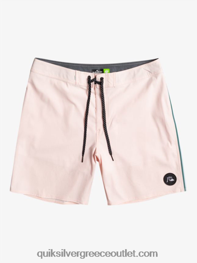 surfsilk pipeded 18 boardshorts Quiksilver άνδρες 66LP841751 ροζ με πέπλο