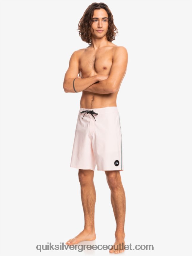 surfsilk pipeded 18 boardshorts Quiksilver άνδρες 66LP841751 ροζ με πέπλο