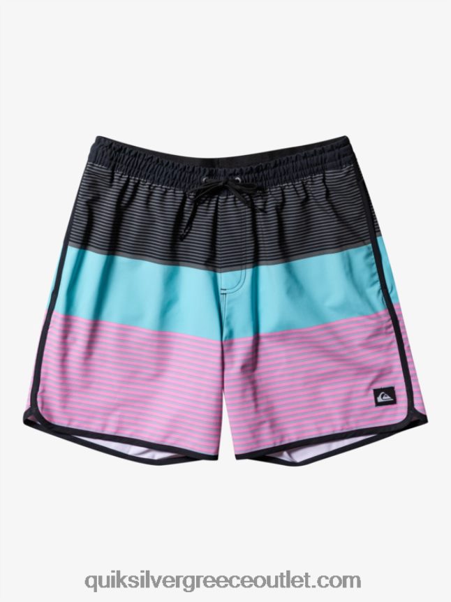 surfsilk tijuana 17 βόλια Quiksilver άνδρες 66LP84510 μαύρος
