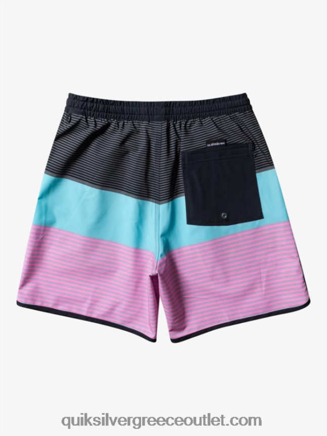 surfsilk tijuana 17 βόλια Quiksilver άνδρες 66LP84510 μαύρος