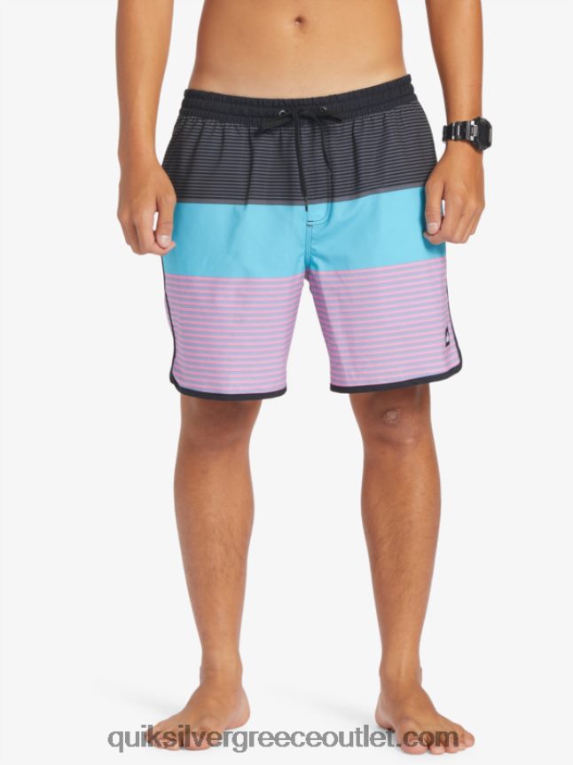surfsilk tijuana 17 βόλια Quiksilver άνδρες 66LP84510 μαύρος