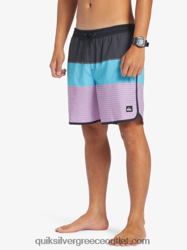 surfsilk tijuana 17 βόλια Quiksilver άνδρες 66LP84510 μαύρος